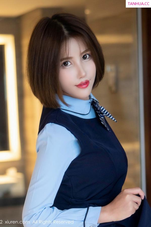 宋愉愉  [XiuRen]高清写真图 2022.10.19 No.5727 宋愉愉 黑丝制服第20张图片